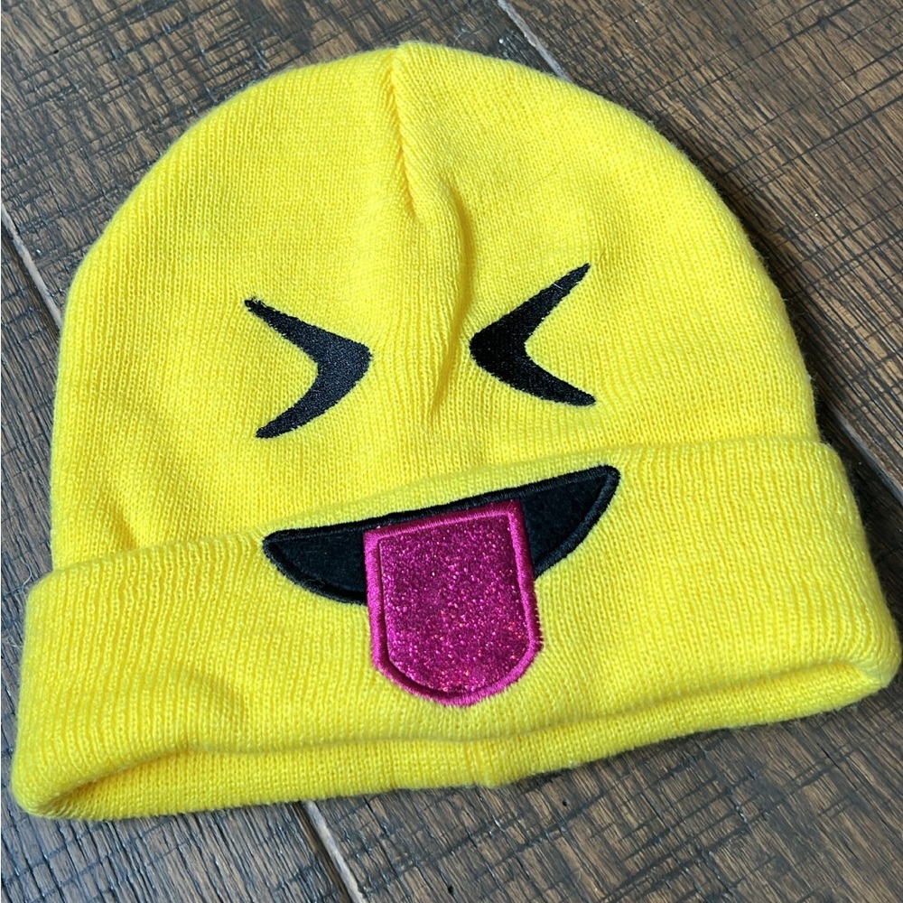 Emoji winter hat kids one size